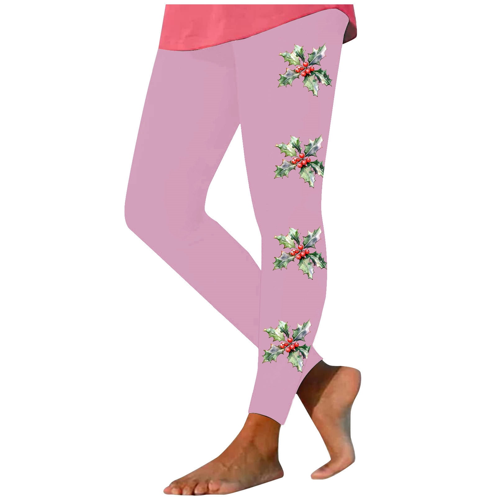 Black&friday Deals 2024，Women's Fashion Christmas Print Leggings With