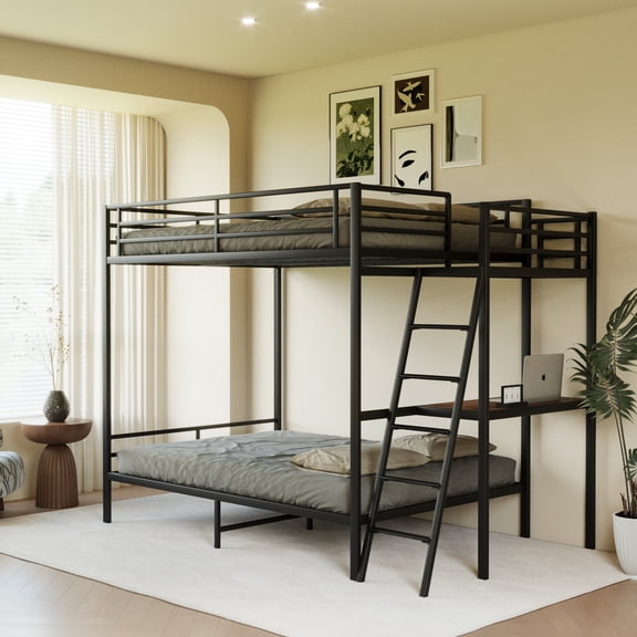 Black full size bunk bed