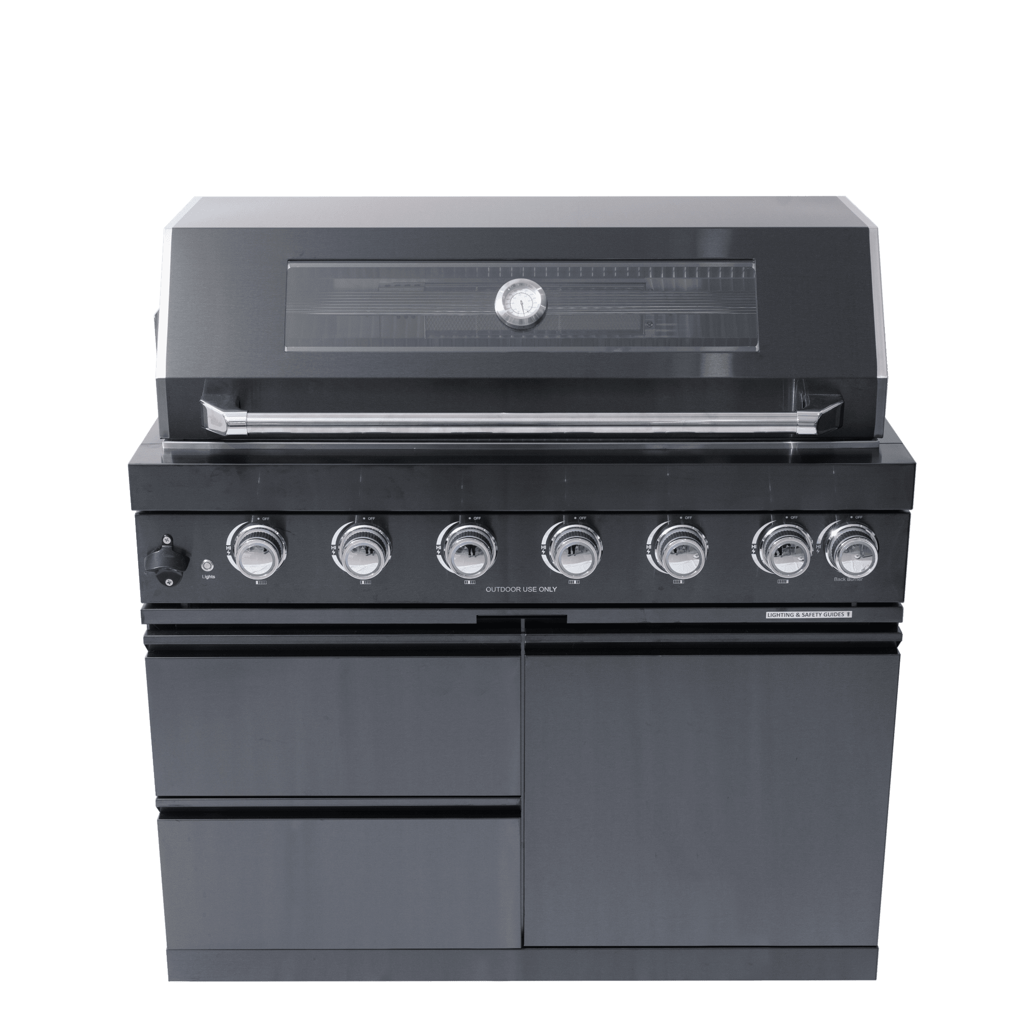 Black galaxy granite countertops, 43-inch island gas grill, Six Burners Grill 85000BUT (LTL carry）