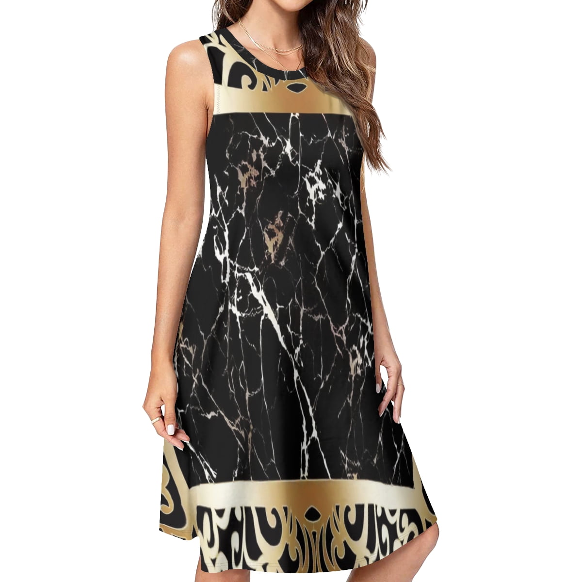 black and gold t shirt dress boohoo Women's Collared Gold Button Tshirt Dress