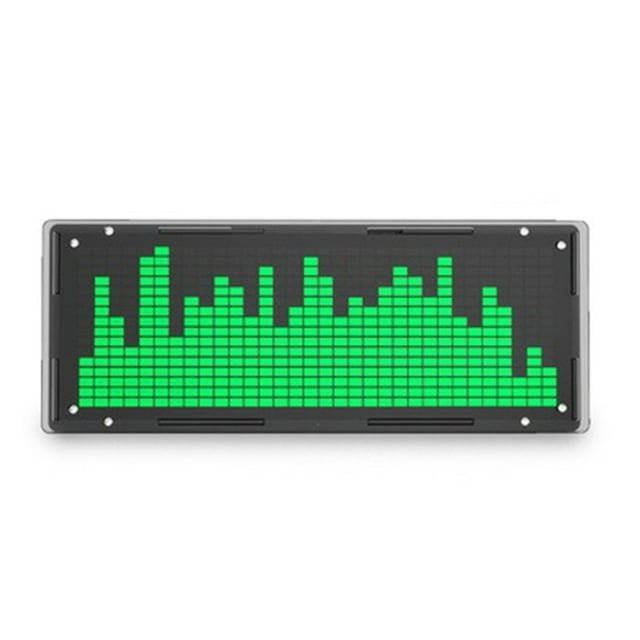 Black greenLED Music Spectrum Display DIY Kit 16X32 Rhythm Light Clock