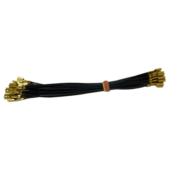 Black ground wire with 30 quick .187 quick connectors for Arcade Buttons and Joysticks