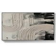 thumbnail image 1 of Black handmade canvas oil painting, oversized wall art, oversized painting, large canvas art, large wall painting, black and white wall art,(71*142cm)28*56 Inches,Unstretched,Frameless, 1 of 1