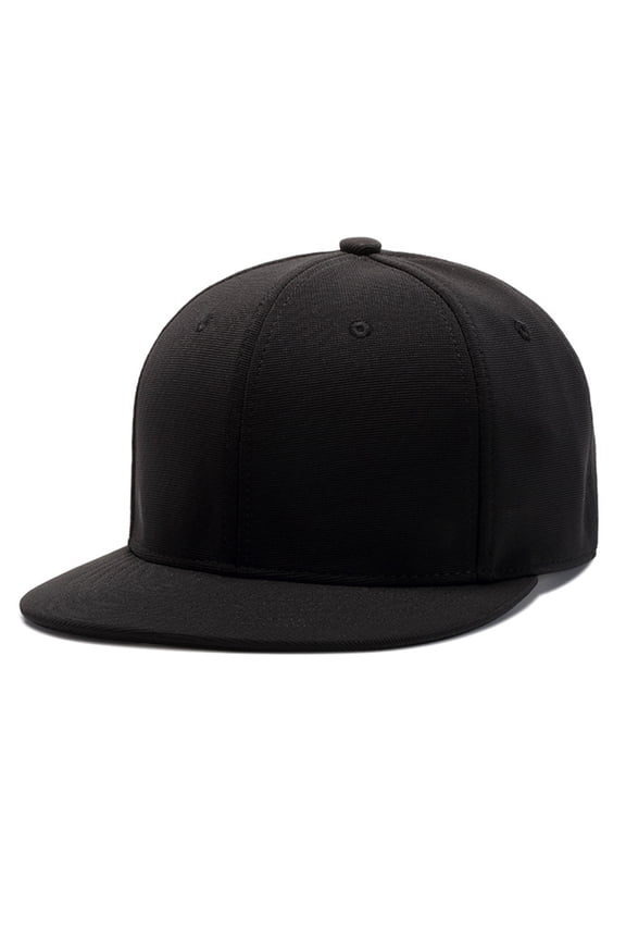 Black hat Summer breathable simple hat Solid flat brim hat Sun visor hat