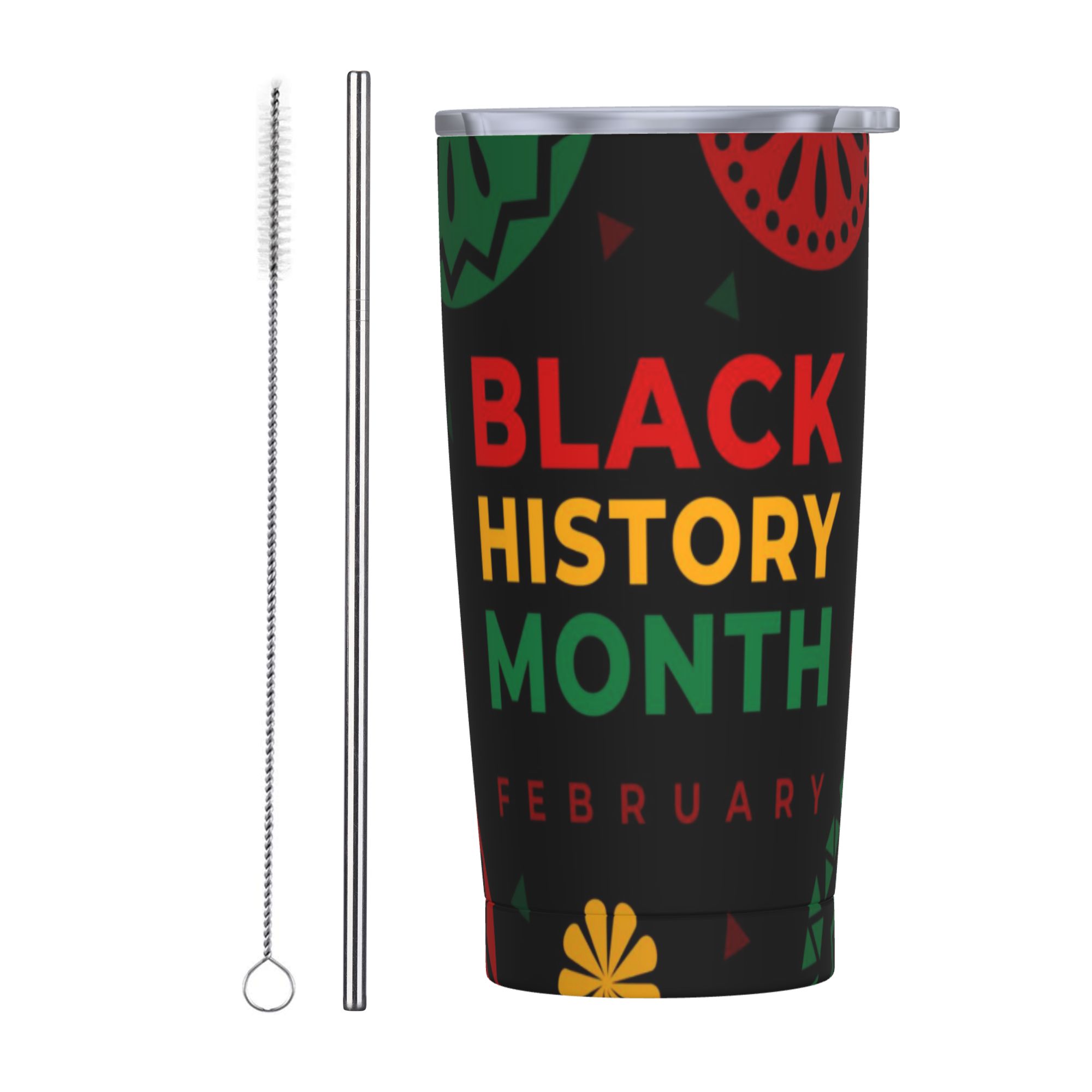 Black history month iconic sports water cup 20 oz coffee cup straw cup ...