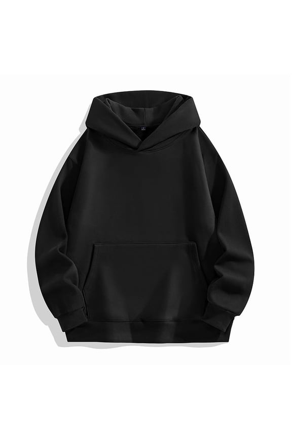 Black hoodie long sleeves pullover cloth for man XL