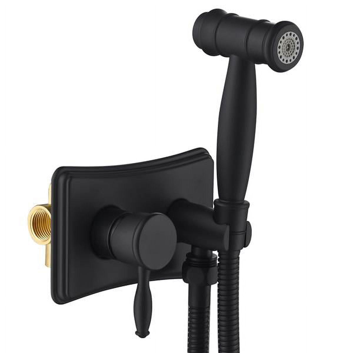 Black hot and cold washer airbrush set Stainless Steel Toilet Handheld