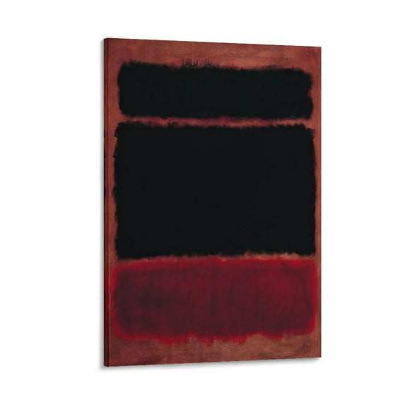 Black in Deep Red 1957 by Mark Rothko Poster Cool Artworks Painting Wall Art Canvas Prints Hanging Picture Home Decor Posters Gift 16x24inch(40x60cm)