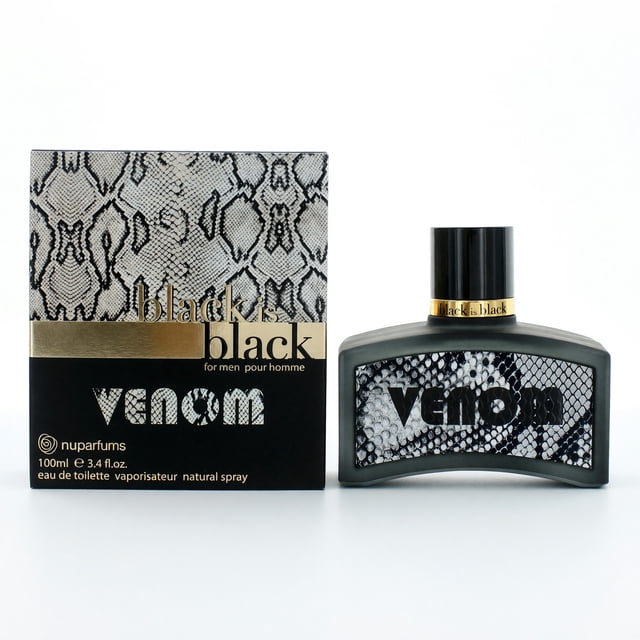 Venom W/sticker Black is Black Venom by NuParfums, 3.4 oz EDT Spray for Men - Walmart ...
