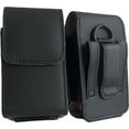 thumbnail image 1 of Black leather case with fixed clip fits Verizon Orbic Journey Flip Phone, 1 of 6