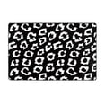 Black leopard print Area Rug Throw Rug, Indoor Door Mat, Door mat 60*