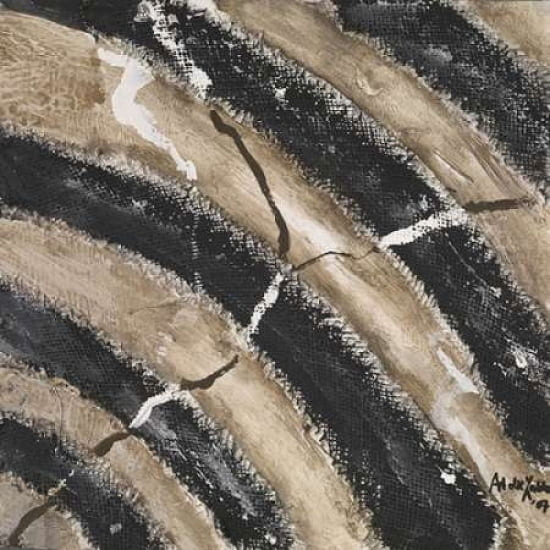 Black lines Canvas Art - Art die Zakko (24 x 24)