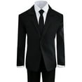 thumbnail image 1 of Black n Bianco Boys Black Five Piece Suit with Tie Size 6, 1 of 2