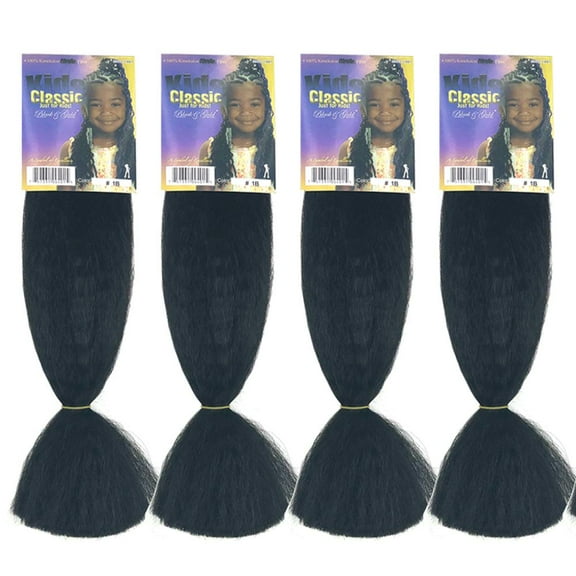 Black 'n Gold - 5 Pack - Kid's Braiding Hair #1