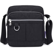 Women's crossbody bag, waterproof nylon shoulder wallet, messenger bag, Crossbody Bag Ladies Purses Fashion Tote Top Handle Satchel Beach Bag on Clearance(Black
