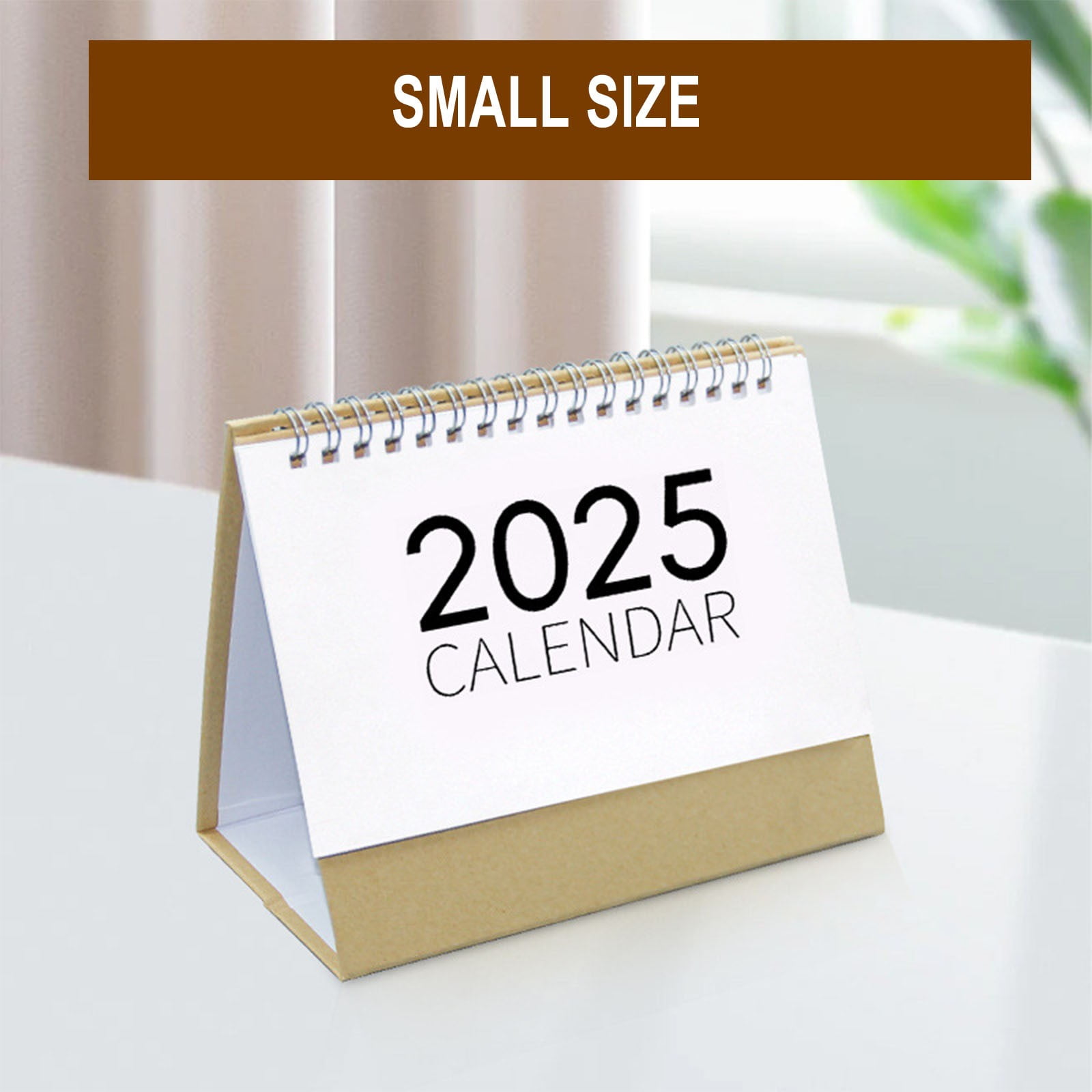 Black of Friday USUPDD Small Desk Calendar 2025 Unprinted Kraft Paper