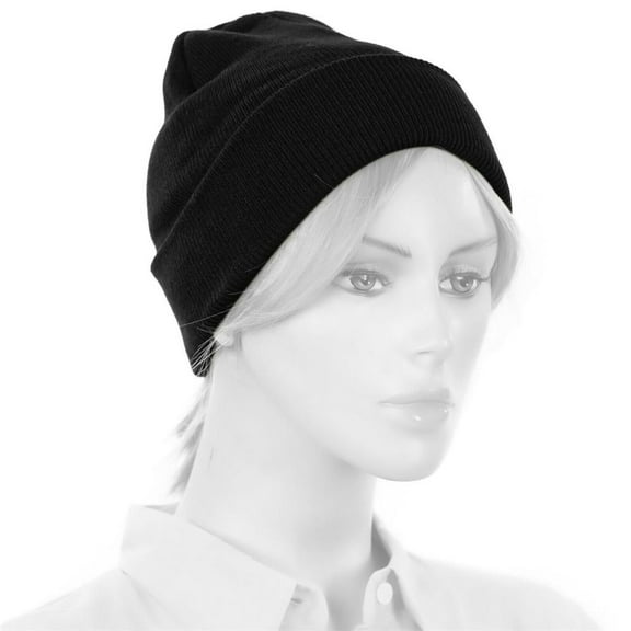 Kc Casual Black Beanie Hat, Adult Size