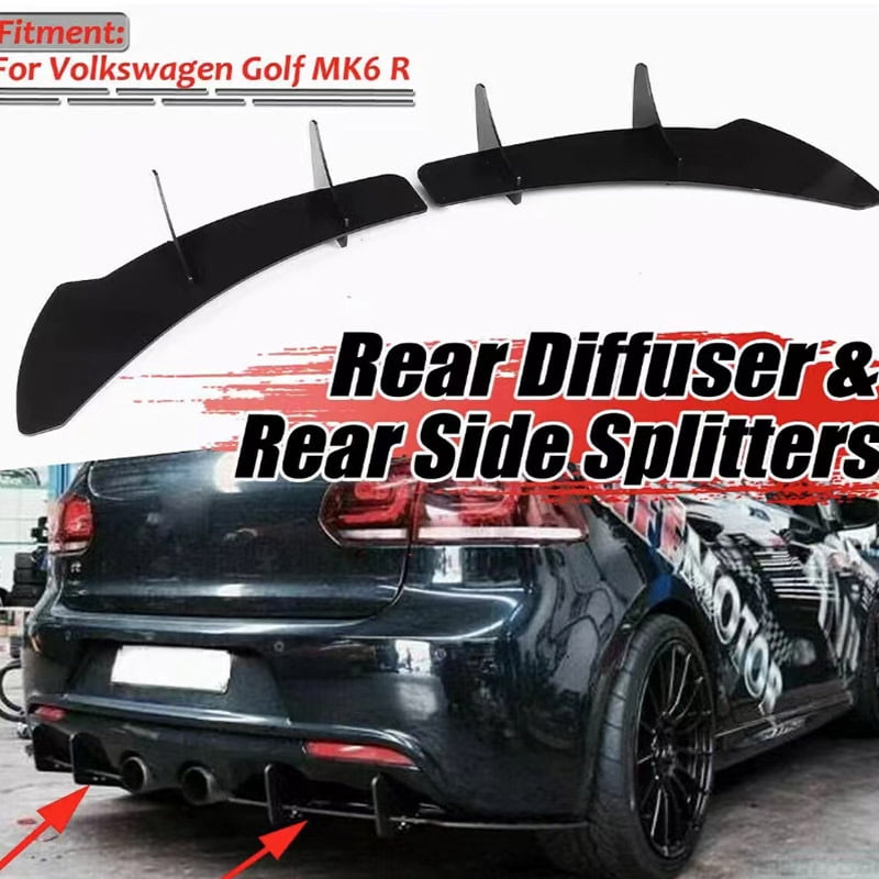 Black rear bumper for Volkswagen VW Golf 6 VII MK6 GTI R20, Jules ...