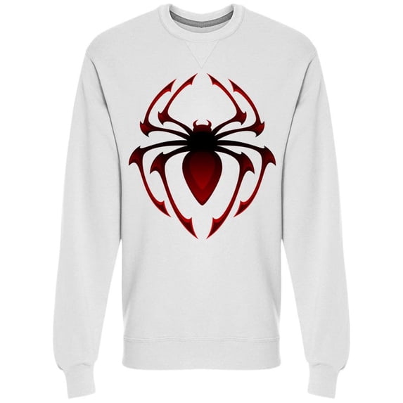 Black/red Spider Design Sweatshirt Men -Image by Shutterstock, Male x-Large