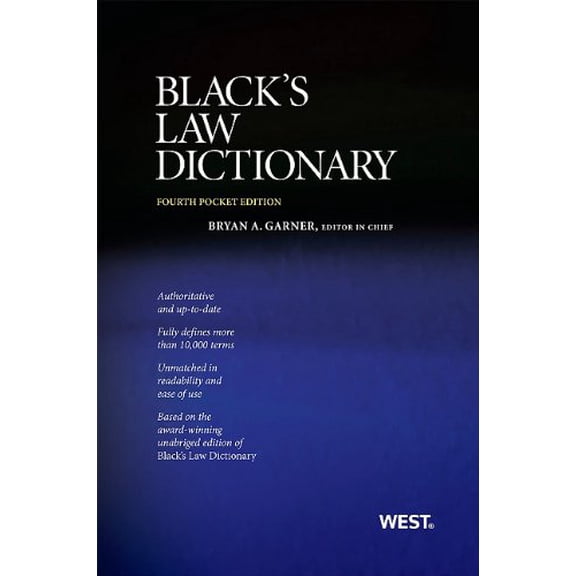Pre-Owned Black's Law Dictionary: Pocket Edition (Paperback) by Bryan A Garner