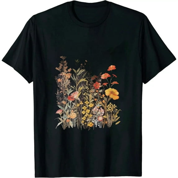 Black short sleeved crew neck T-shirt men and women boys girls - 198148