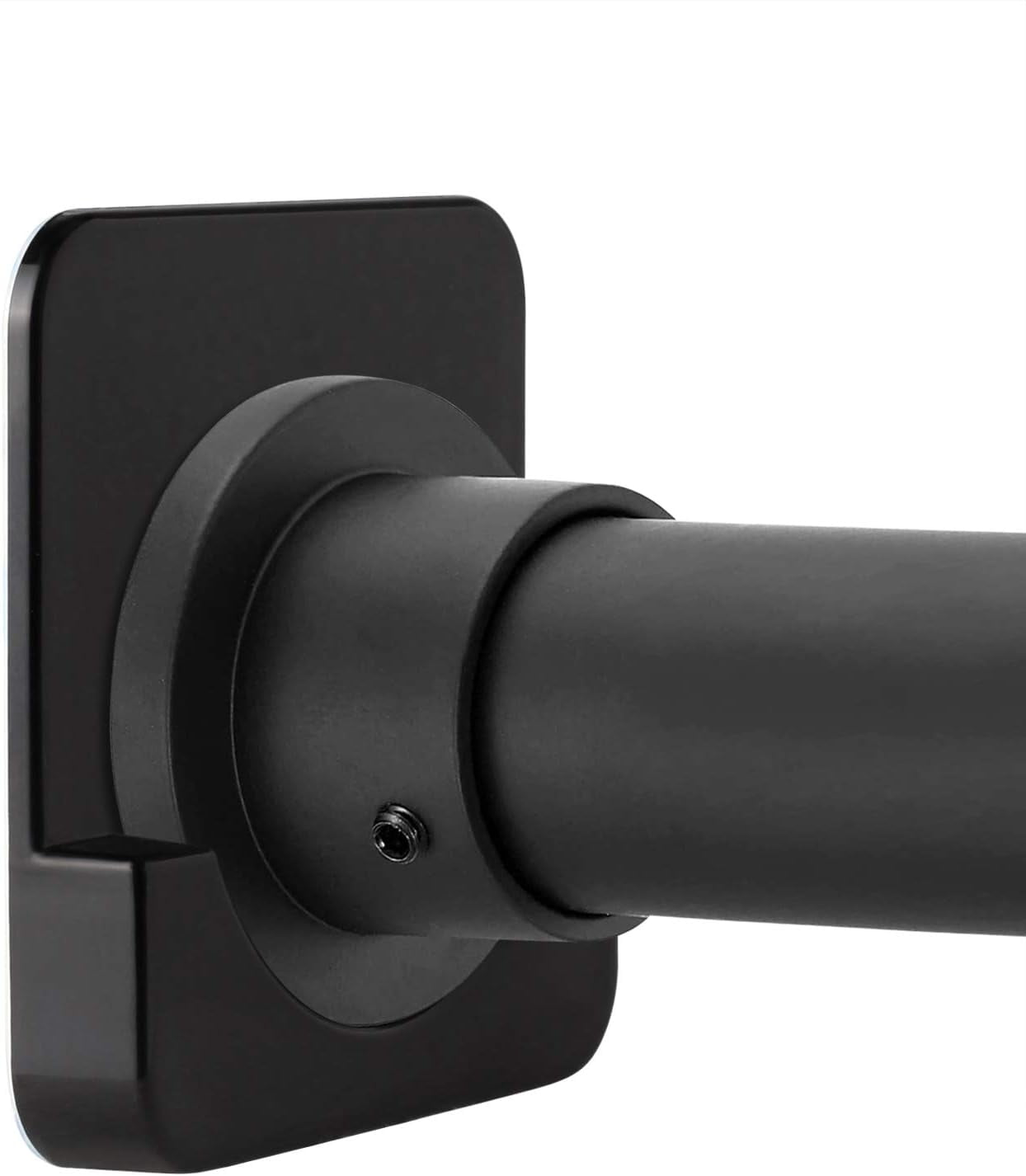 Black shower curtain rod wall-mounted bracket, suitable for tiles | no ...