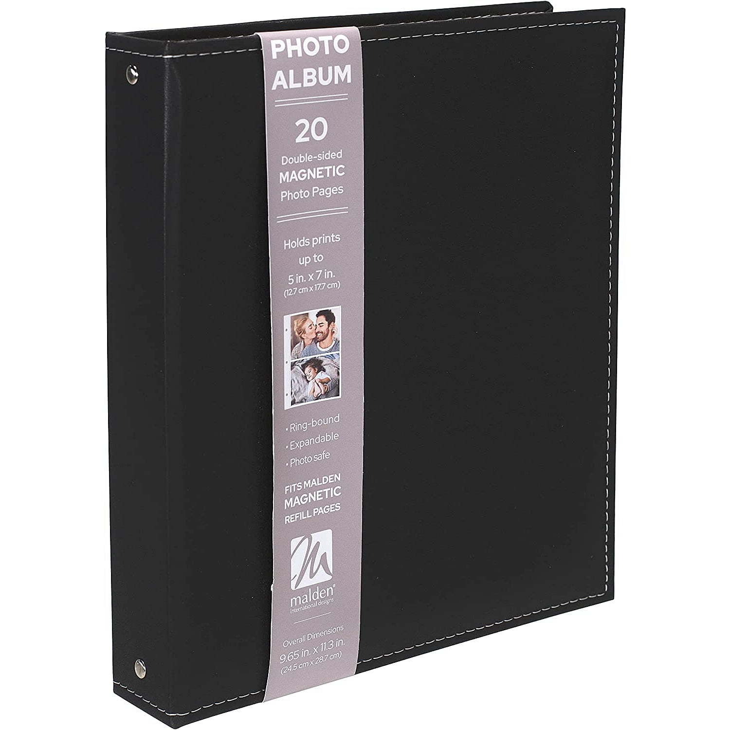 Blackstitch 3ring album w Pages for photos upto 5x7 5x7