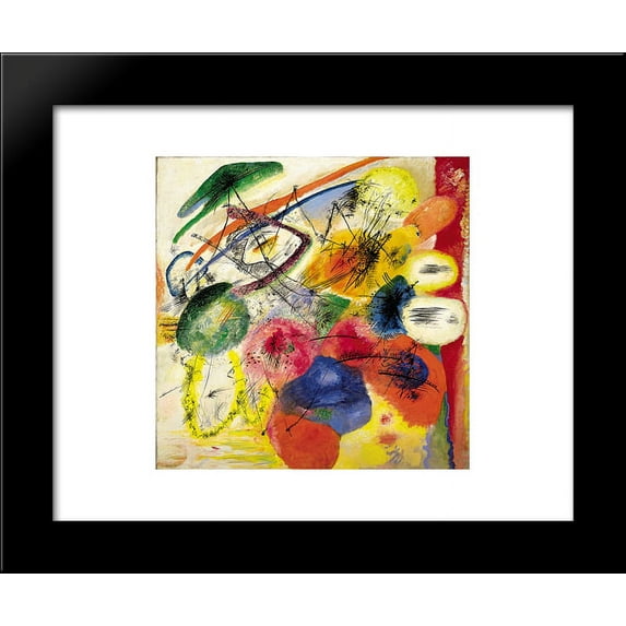 Black strokes I 20x24 Framed Art Print by Wassily Kandinsky
