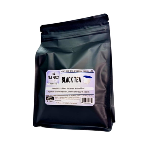 Black tea pods compatible with Nespresso OriginalLine