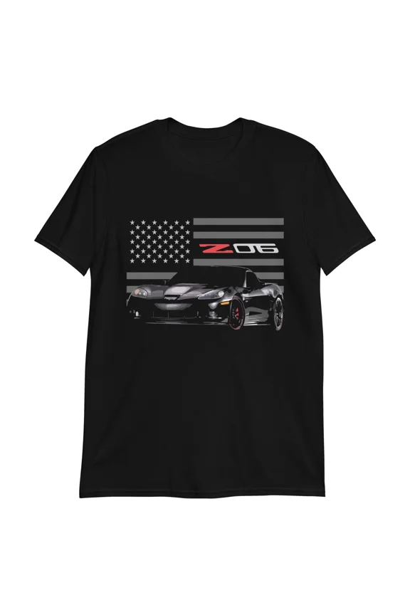 Black vette C6 Z06 Vette Driver Car Club Custom T-Shirt