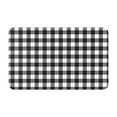 thumbnail image 1 of Black white plaid Door Mat for Indoor, Welcome Door Mats Front Entrance Rug, Non-Slip Bathroom kitchen Rugs for Inside Floor, Small Rug Dog Door Mat 20X31.5 Inch, 1 of 5