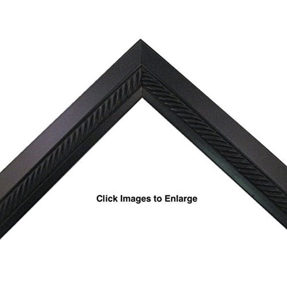 Black with Braided Center Picture Frame Great for 3/4" Canvas, (Different Sizes) (24x36")