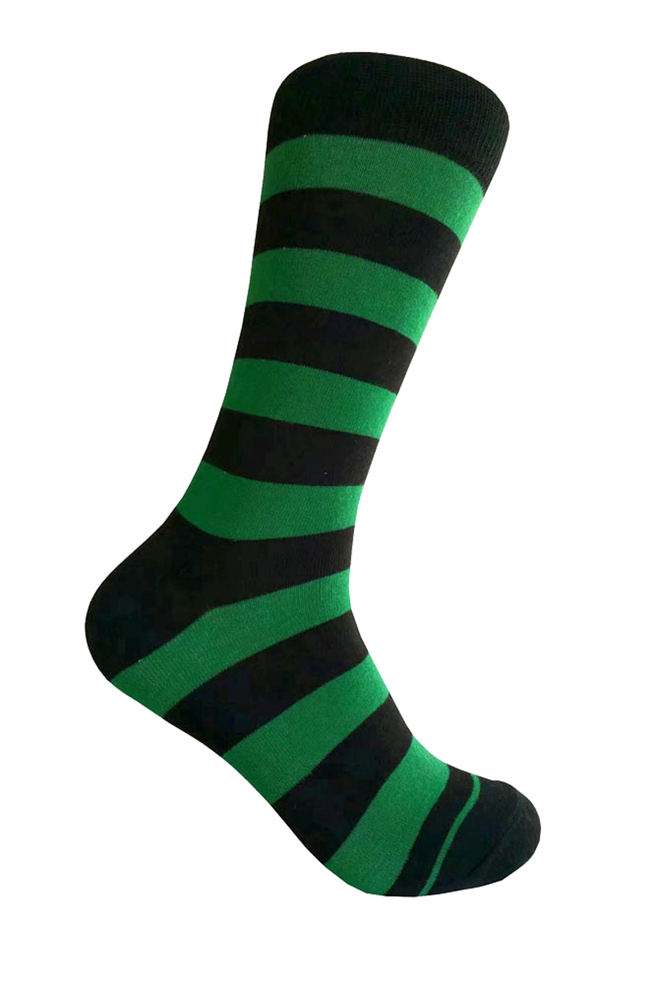 Black with Green Color Mid-calf Stripes(Zebra Stripes) Dress Casual ...