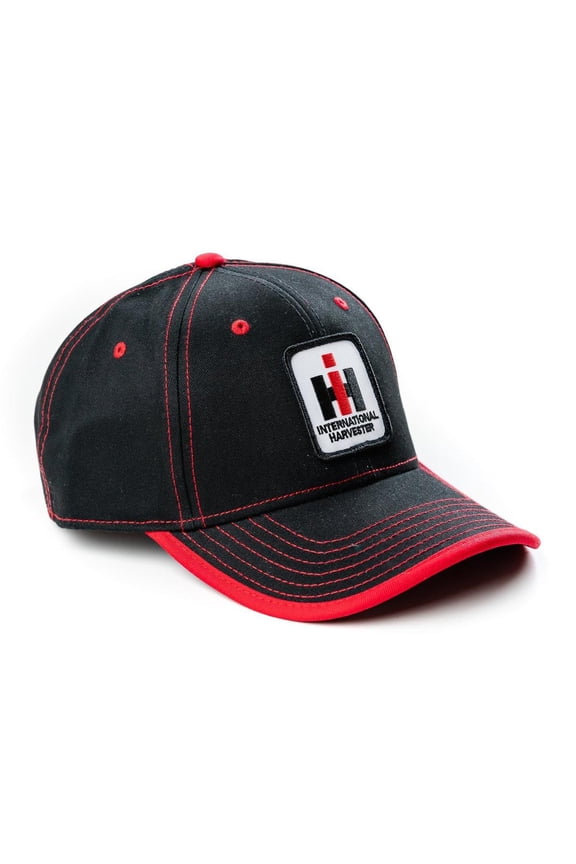Black with Red Accents IH Logo Hat, IHRA65
