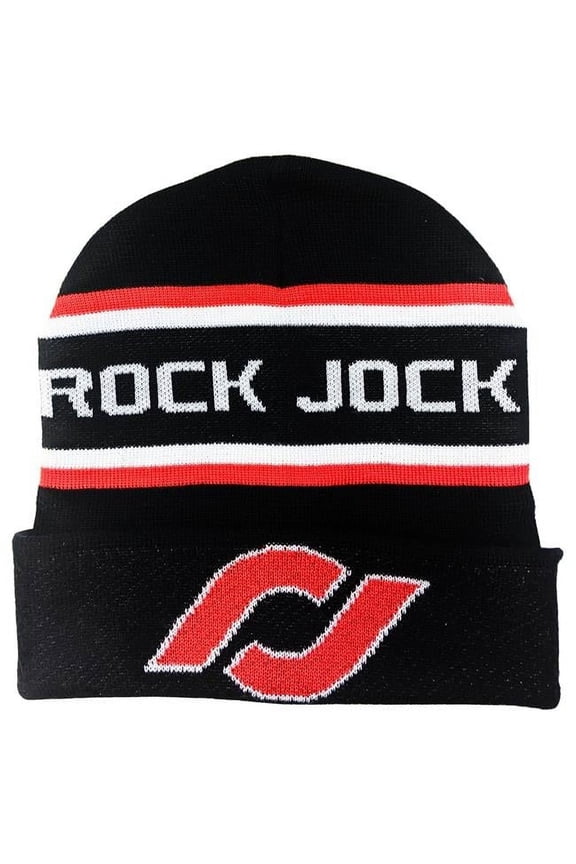 Black with Red & White RJ Logos Hat