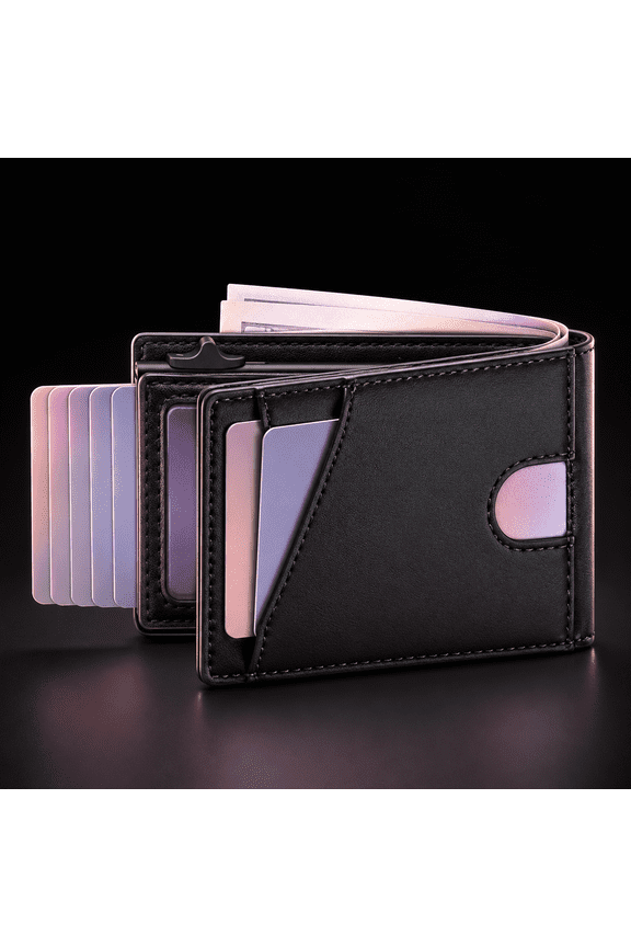 Black193 Slim Pop Up Card Holder Bifold Wallet