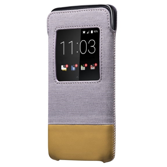 BlackBerry DTEK50 Smart Pocket Case - Grey/Tan