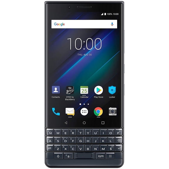 BlackBerry KEY2 LE BBE100-2 64GB (Straight Talk/ T-Mobile) Unlocked GSM Android Phone w/ Dual 13MP/5MP Camera - Space Blue/Slate