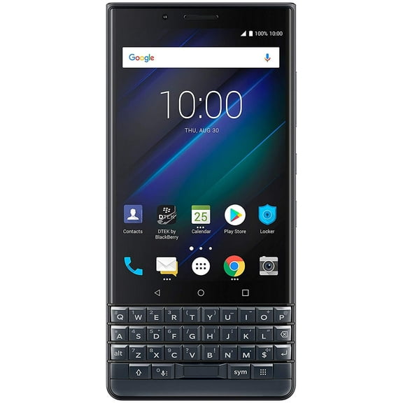 BlackBerry KEY2 LE BBE100-2 64GB Unlocked GSM Android Phone w/ Dual 13MP/5MP Camera - Space Blue/Slate