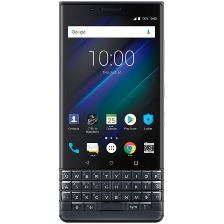 BlackBerry KEY2 LE BBE100-2 64GB Unlocked GSM Android Phone w/ Dual 13MP/5MP Camera - Space Blue/Slate