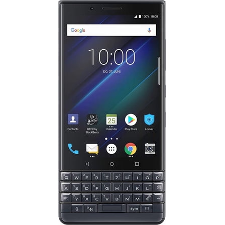 BlackBerry KEY2 LE (Lite) Dual-SIM (64GB, BBE100-4, QWERTZ Keypad) (GSM Only, No CDMA) Factory Unlocked 4G Straight Talk T-Mobile (Space Blue) - International Version