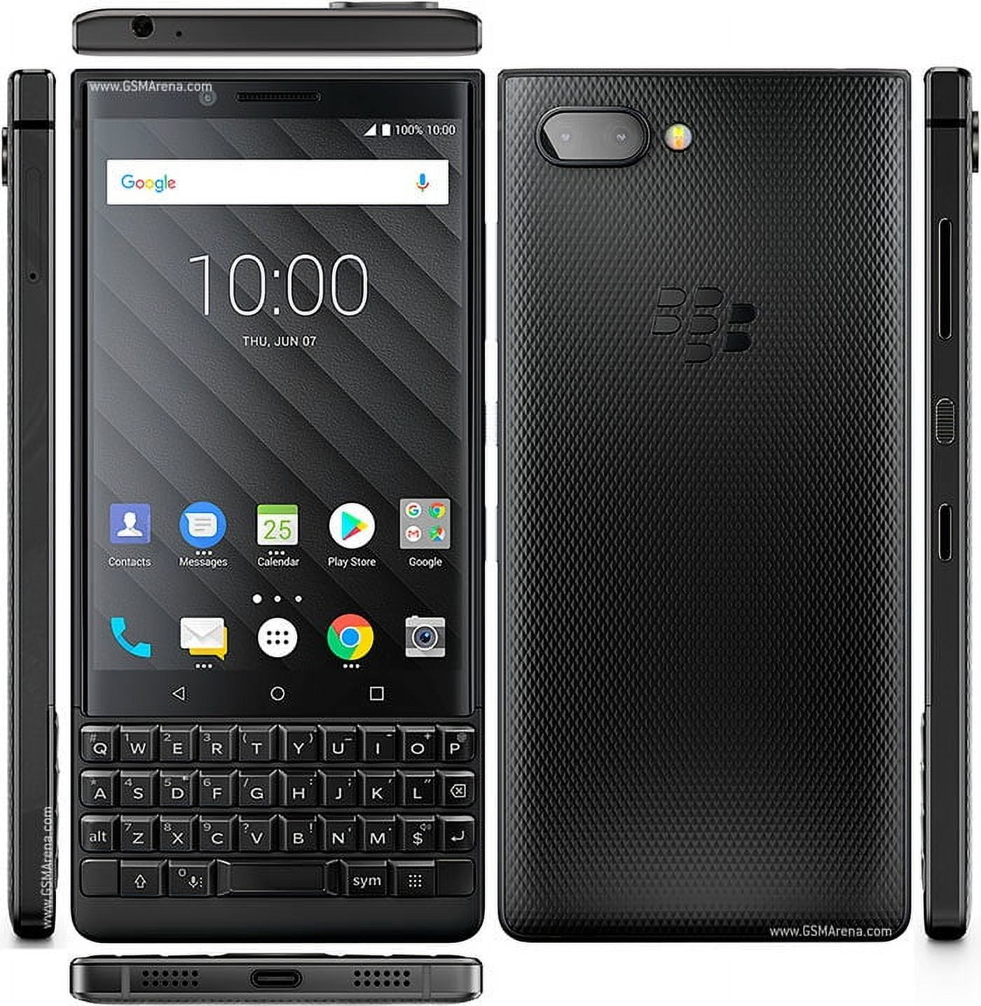 【極美品】BlackBerry Key2 Black Edition　128GB BlackBerry KEY2 Unlocked Android Smartphone, 64GB, 4G LTE