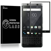 BlackBerry Keyone [BISEN] Full COVER Tempered Glass Screen Protector, Edge-To-Edge Protect, Anti-Scratch, Anti-Shock, Shatterproof, Bubble Free