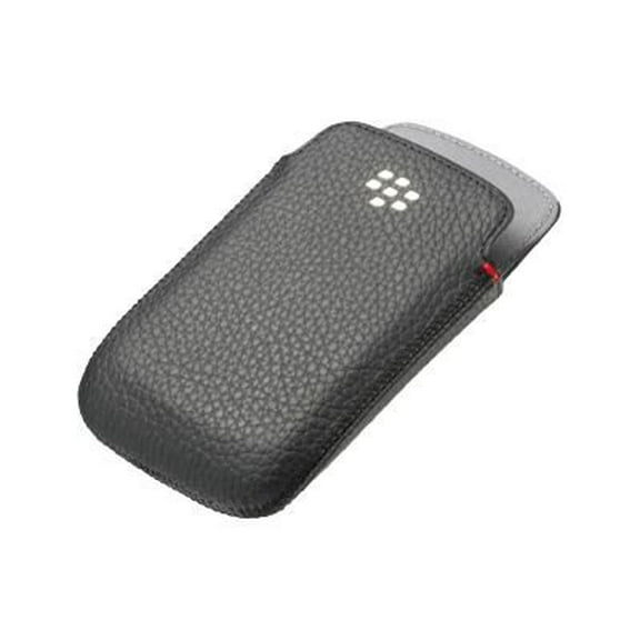 BlackBerry Leather Pocket - Case for cell phone - leather - black - for Bold 9790