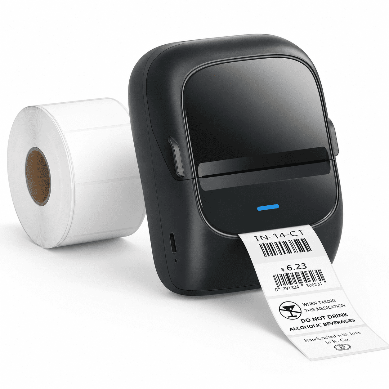 BlackBlue Label Maker Machine with Tape, Direct Thermal Inkless ...