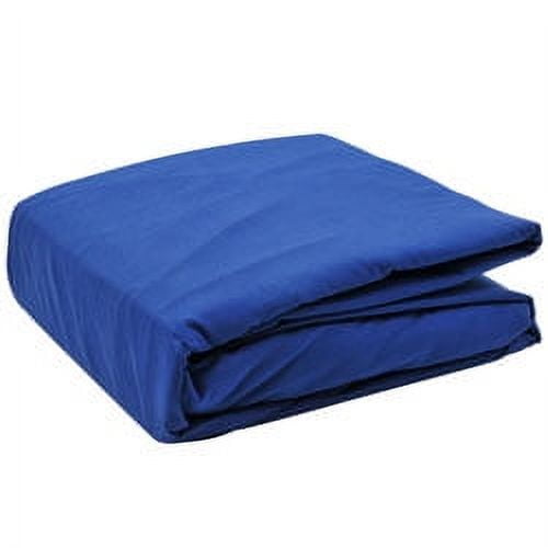 Blue Polyester Full Size 4-Piece Sheet Set