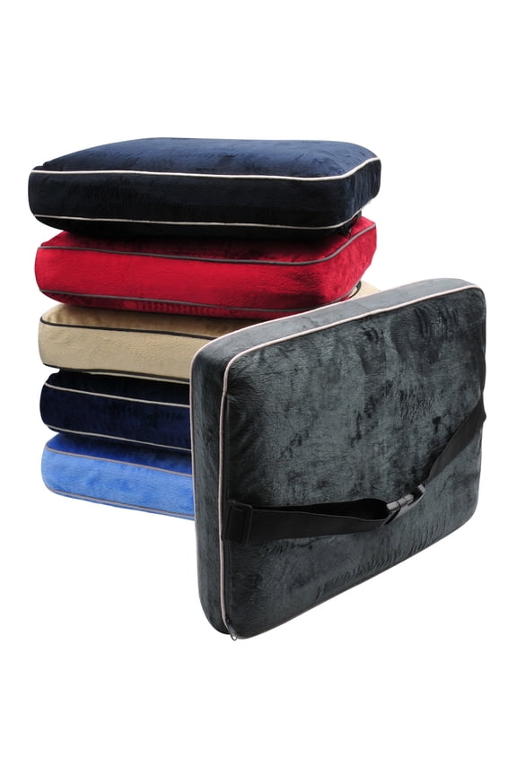 BlackCanyon Outfitters BCOSQPBUF Memory Foam Travel Pillow with Buckle, Assorted Color