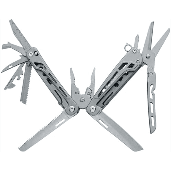 BlackFox BF-206 Fortitude Multi Tool 17-in-1 Stainless Steel EDC Pocket Knife with Nylon Sheath, Compact Outdoor Gear for Camping Hiking Survival Everyday Carry$$Tools & Hardware Other