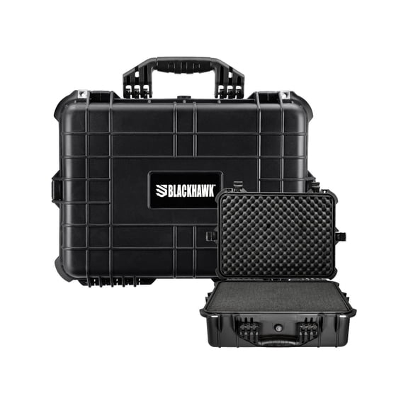 BlackHawk Medium 20in Waterproof Gear/Gun Hard Case w/Foam, Black