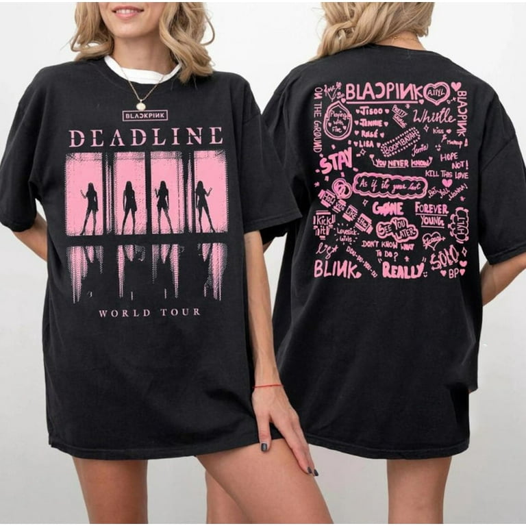 BlackPink Deadline World Tour 2 SideT-Shirt, Tour 2025 Retro